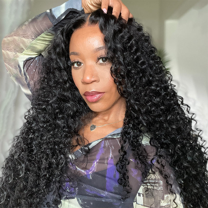 Ishow Virgin Brazilian Curly Hair Weave 3 Bundles With 4*4 Lace Closure - IshowHair
