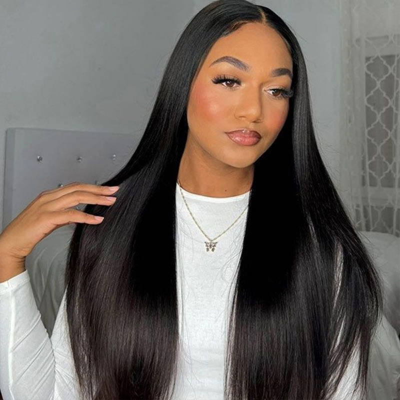 【$100 Off Sale】Ishow Hair Silky Straight 5x5 Lace Closure Wigs Glueless Human Hair Wigs With Invisible Knots