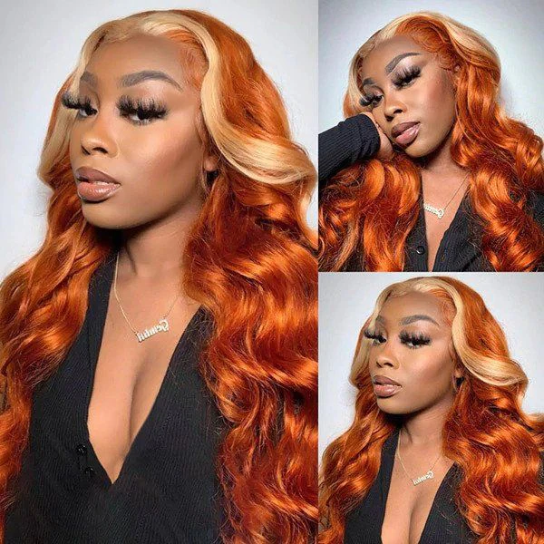 Ishow Black Friday 50% Off Deal Ginger Blonde Body Wave 13x4 Lace Frontal Wig