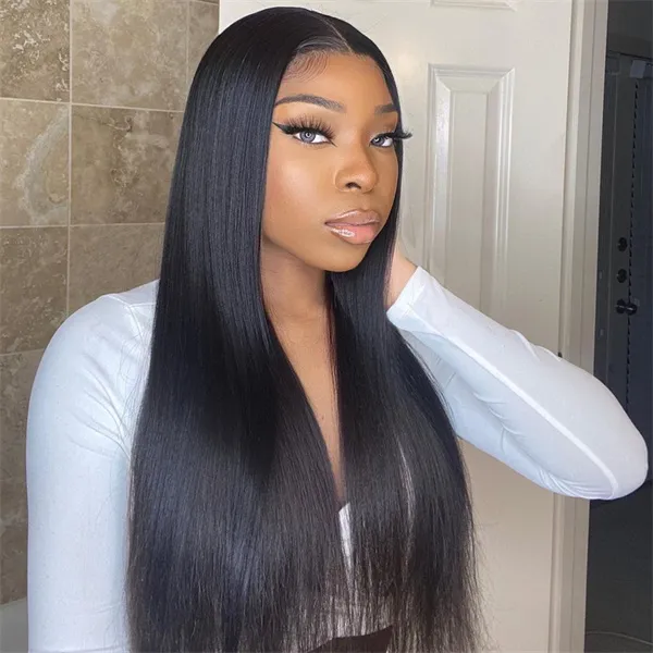 [60% Off Flash Sale] 28 Inch=$169.99 Ishow PPB™ Invisible Knots Ready To Wear  Body Wave/Straight Hair Glueless Human Hair Wigs
