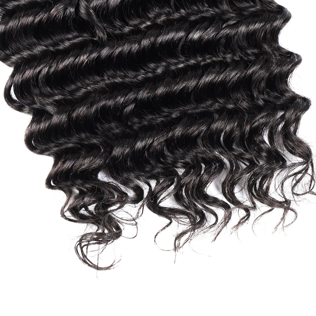 Ishow Hair Deep Wave Bulk Human Hair For Braiding Natural Black Hair Extensions