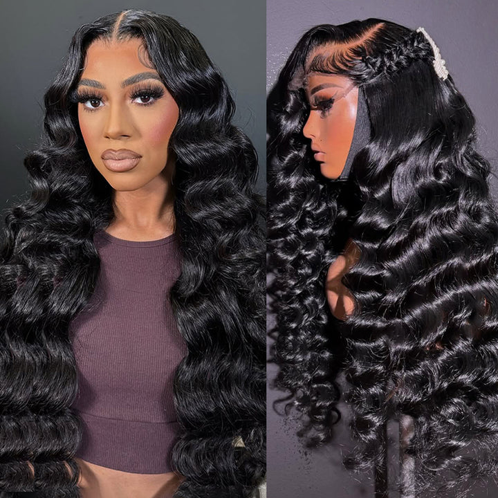 Ishow Hair Loose Deep Wave HD Lace Wig is the most bouncy and beautiful wig style, it is top quality remy hair, very soft and tangle-free.