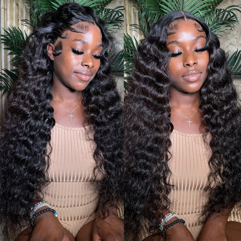 Brazilian Loose Deep Wave Hair Bundles With 13x4 Ear To Ear Lace Frontal Closure - IshowHair