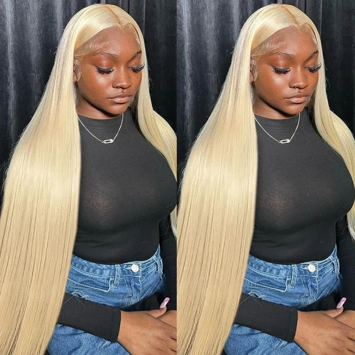 [22"=95]Ishow Flash Sale 613 Lace Front Wig Honey Blonde Wig Straight Hair Wig HD Transparent Lace Wigs Body Wave Glueless Human Hair Wig