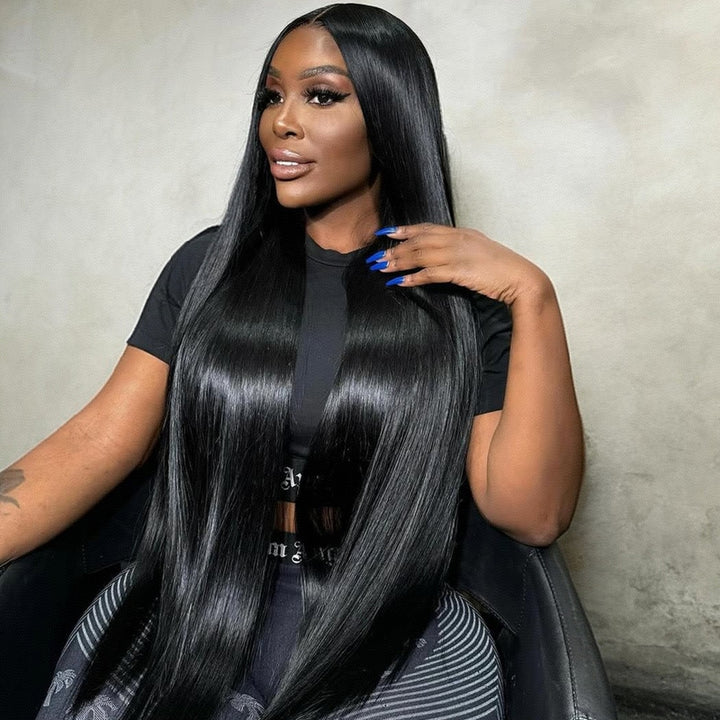Ishow Hair 5x5 Invisible Knots Wig Offers a Flawless Straight Hair Look with Zero Mess. Just Put It On & Go