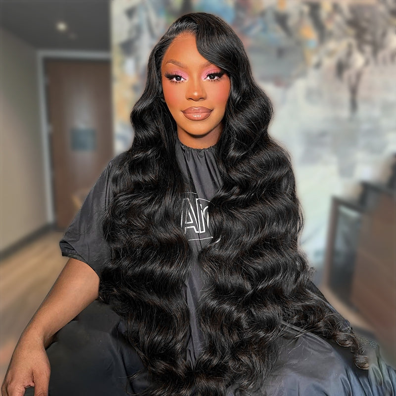 Effortless 5x5 Lace Front Wig with Natural Body Wave Texture - Ready to Wear in Seconds