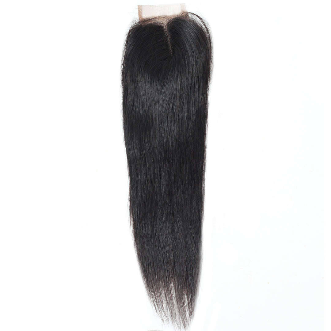 The Frontal Look Of One Single Upgrade Yaki Straight 2*6 Lace Closure