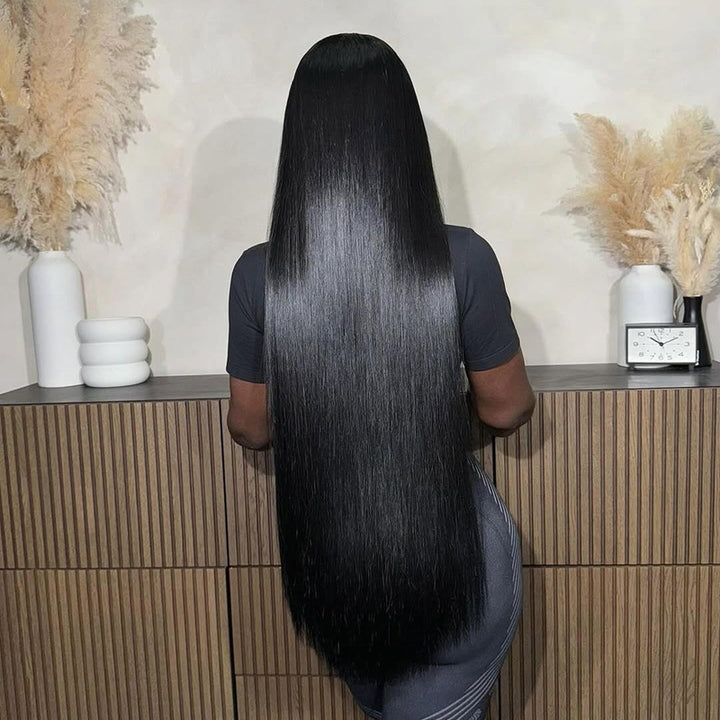Ishow Hair 5x5 Invisible Knots Wig Offers a Flawless Straight Hair Look with Zero Mess. Just Put It On & Go