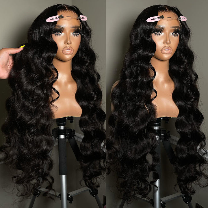 
Ishow 4x4 Body Wave Lace Closure Wig Malaysian Lace Front Wigs Pre Plucked Glueless Human Hair Wigs 150% Density - IshowHair