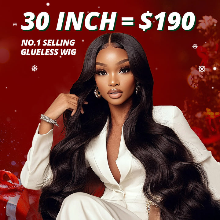 【Flash Sale】30 Inch=$190 Pre-Plucked Bleached Knots Pre-Cut Lace 13x4 Lace Frontal Glueless Wig