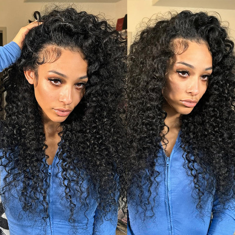 Ishow Hair Brazilian Curly Hair Weave 4 Bundles With 4x4 Lace Closure - IshowHair