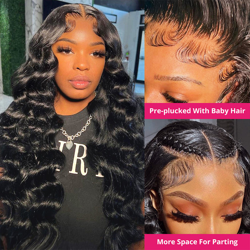 Ishow Hair Loose Wave Lace Front Wig 100% Virgin Human Hair Wigs