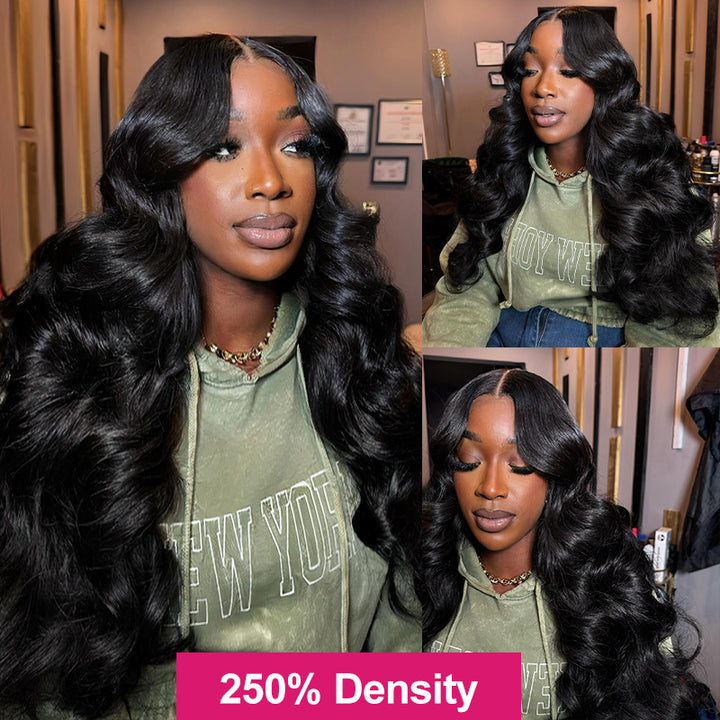 Long, Glossy Body Wave Hair in a Natural Style On a Model From Ishow Hair