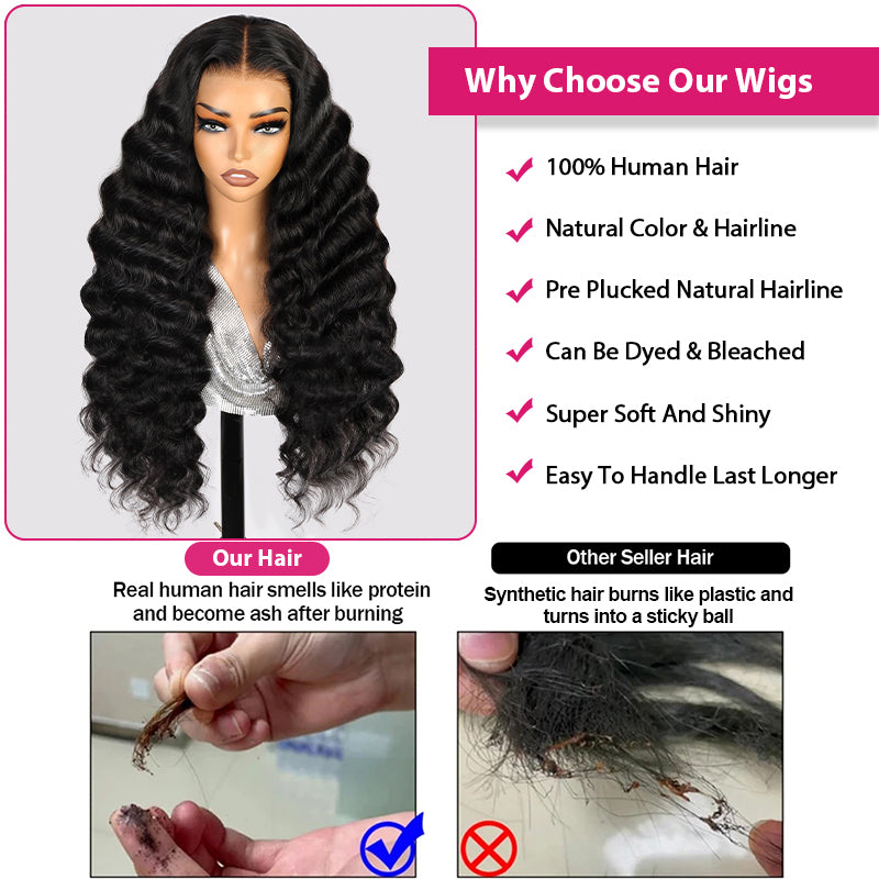 Products Loose Deep Wig HD Lace Frontal Wigs Invisible 13x4 Lace Front Wigs Long Human Hair Wigs