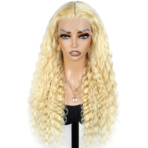 Wowfactor celebrity 613 store blonde wavy h.d lace front wig