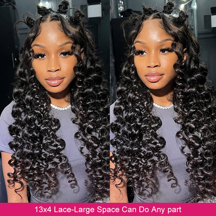 Ishow Hair Loose Deep Wave HD Lace Wig is the most bouncy and beautiful wig style, it is top quality remy hair, very soft and tangle-free.