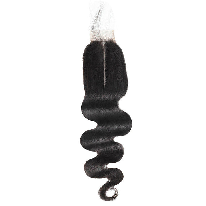 Ishow Body Wave Human Hair 4 Bundles With 2x6 Lace Closure Brazilian Hair Bundles With Closure