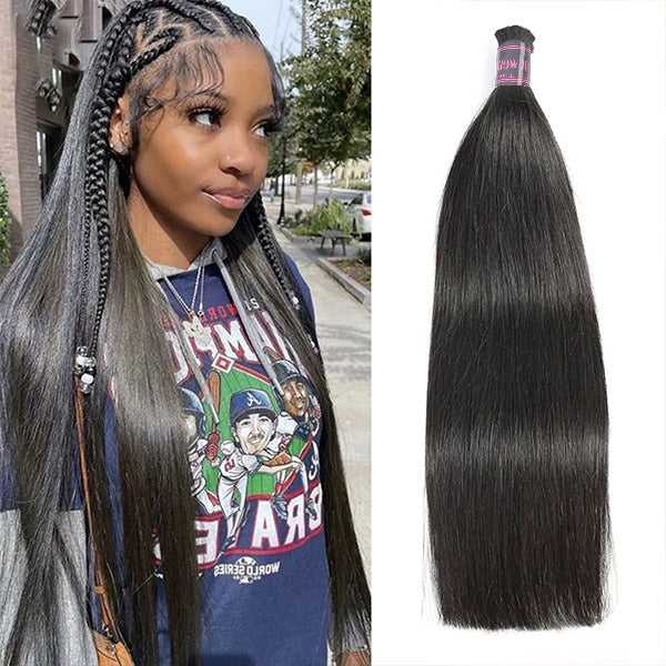 Ishow Bulk Human Hair for Braiding Curly Hair/Deep Wave/Water Wave/Straight Hair/Loose Wave Braiding Hair No Weft Raw Human Hair For Black Women