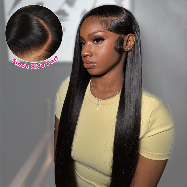 Style with Freedom! The 5x5 Lace Closure Allows for Multiple Parting Options, Giving You Endless Styling Versatility