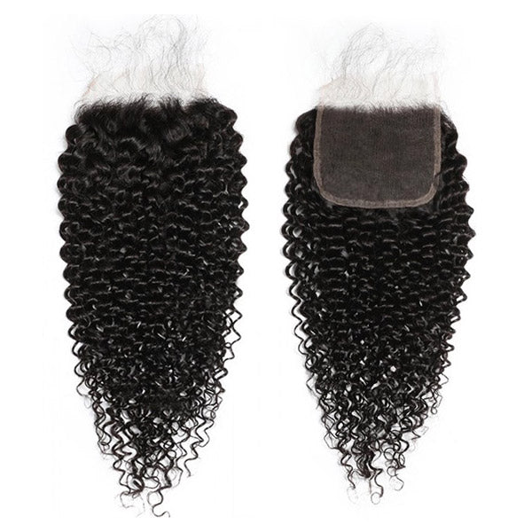 Ishow Hair Curly Hair 5x5 Lace Closure 1 Piece Peruvian Hair Lace Closure