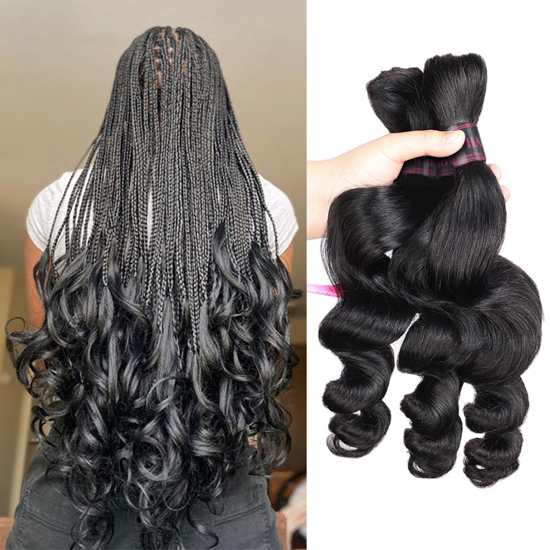 Ishow Bulk Human Hair for Braiding Curly Hair/Deep Wave/Water Wave/Straight Hair/Loose Wave Braiding Hair No Weft Raw Human Hair For Black Women