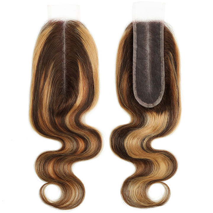 The Frontal And Back Part Of P4/27 2x6 Lace Closure