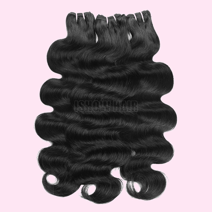 Showing Real Look Of Ishow Hair 12a Grade Body Wave Human Hair Bundles