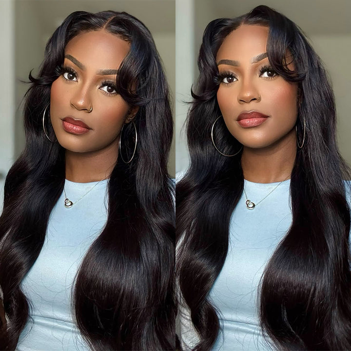 Effortless 5x5 Lace Front Wig with Natural Body Wave Texture - Ready to Wear in Seconds