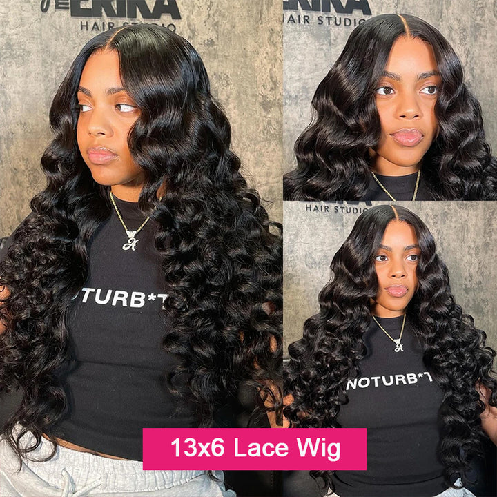 Ishow Hair Loose Wave Lace Front Wig 100% Virgin Human Hair Wigs