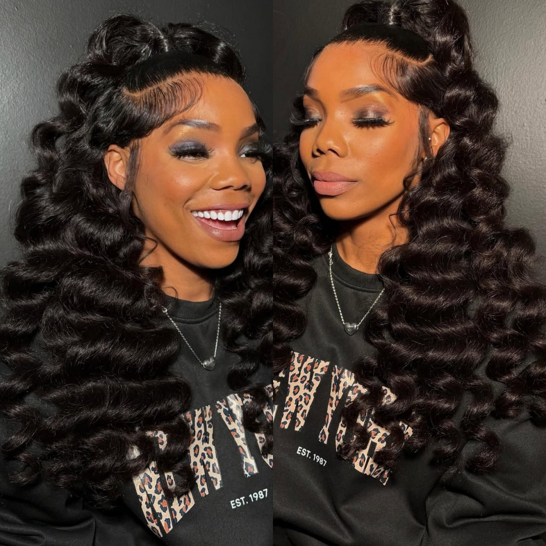 [Ishow Bogo Free] 13x6 HD Lace Frontal Wigs Natural Black Color Straight/Body Wave/Loose Deep Wave Human Hair Wig With Natural Baby Hair