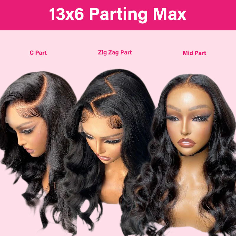 Ishow Straight Lace Front Wig 13x6 Lace Frontal Wig 40 Inch Glueless Human Hair Wigs