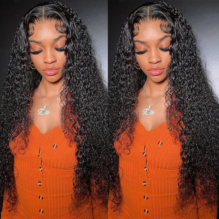 4 Bundles Peruvian Water Wave Hair Bundles With Ear To Ear Lace Frontal Closure 100% Virgin Remy Human Hair Weave - IshowHair