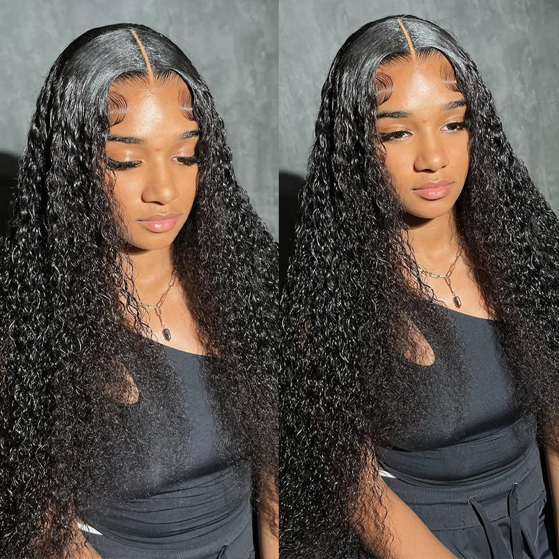 Ishow Curly Hair Bundles With Closure Virgin Hair 3 Bundles With 2x6 Lace Closure