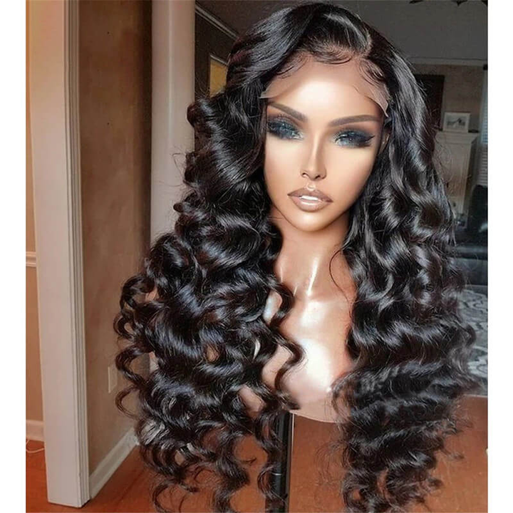 Ishow Loose Deep Wave Wig HD Lace Front Wigs 13x4 Lace Frontal Wig Glueless Human Hair Wigs