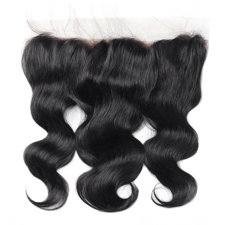 Peruvian Human Hair Body Wave 4 Bundles With 13x4 Ear To Ear Lace Frontal