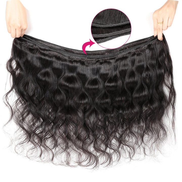 Ishow Hair Virgin Indian Hair Body Wave Human Hair Weave 4 Bundles