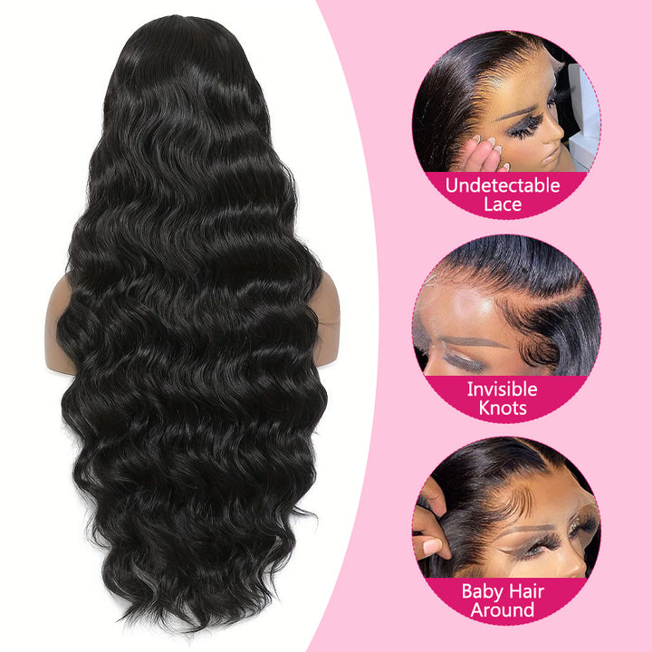 Close-Up of HD Lace Frontal Wig Showcasing Blendability On Different Skin Tones