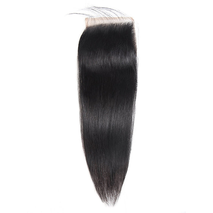 Ishow Straight Hair 3 Bundles With 4x4 Lace Closure Natural Color 100% Human Hair Extensions - IshowVirginHair