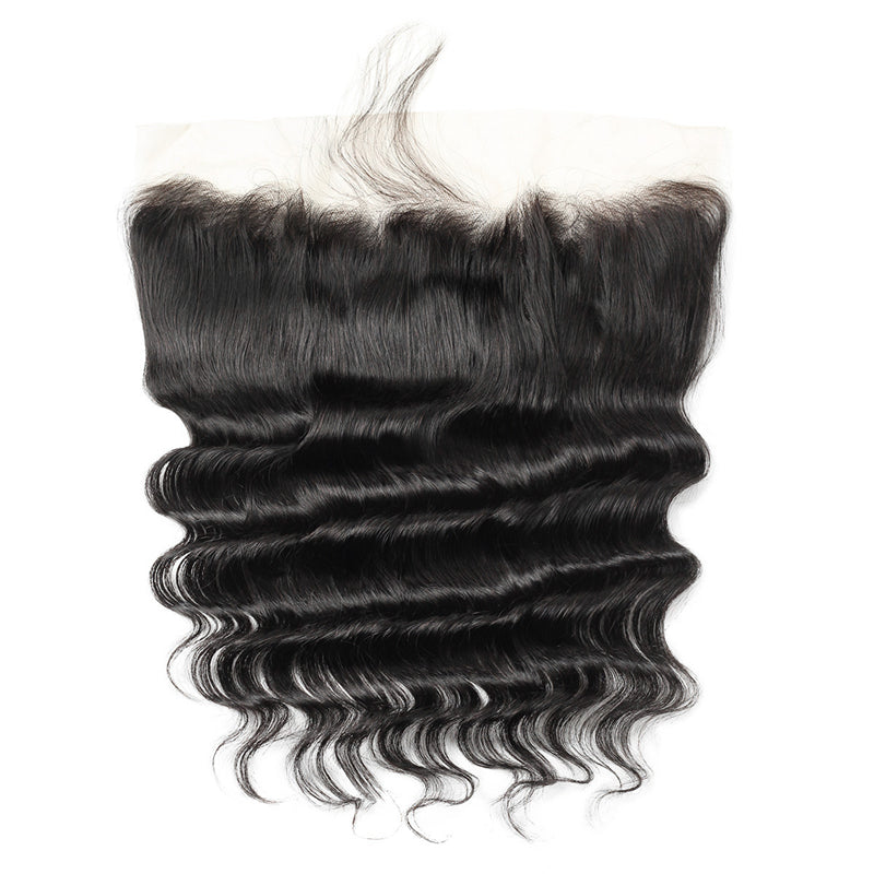 Brazilian Loose Deep Wave Hair Bundles With 13x4 Ear To Ear Lace Frontal Closure - IshowHair