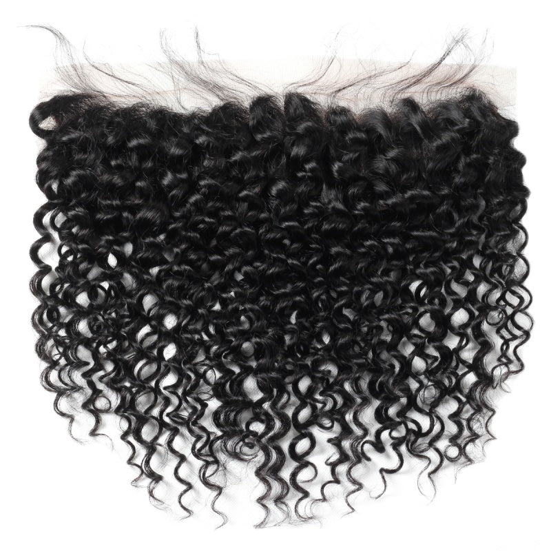 Ishow Peruvian Curly Remy Human Hair 4 Bundles With 13*4 Lace Frontal 100% Human Hair