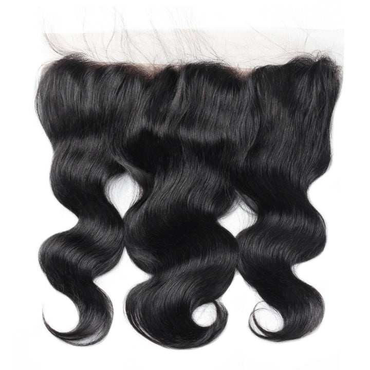 3 Bundles of Soft Peruvian Body Wave Hair With 13X4 Lace Frontal Closure