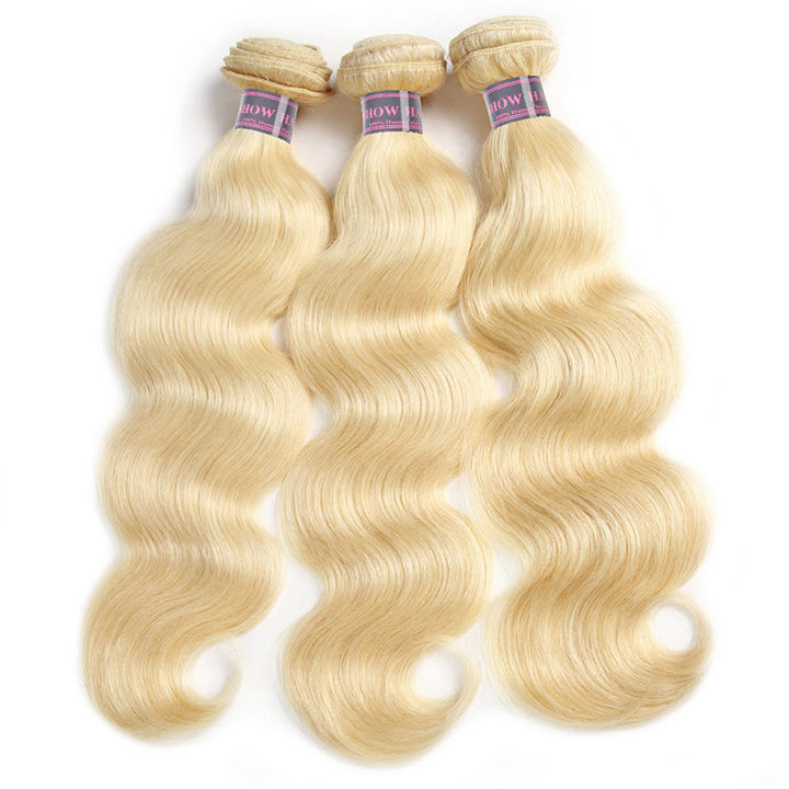 Remy Hair Body Wave 3 Bundles 613 Blonde Hair - IshowVirginHair