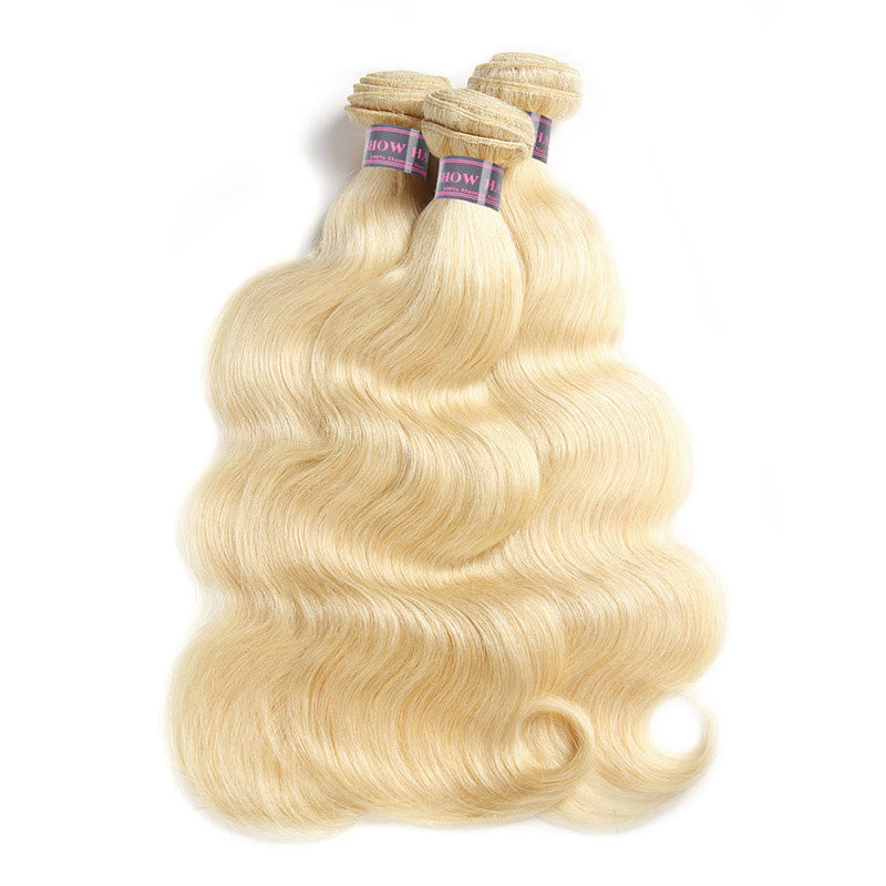Remy Hair Body Wave 3 Bundles 613 Blonde Hair - IshowVirginHair
