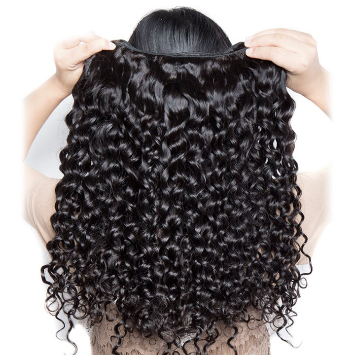 Ishow Malaysian Water Wave Hair Weave 4 Bundles Natural Color 100% Remy Human Hair Extensions