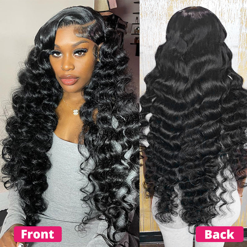 Ishow Loose Deep Wave Wig HD Lace Front Wigs 13x4 Lace Frontal Wig Glueless Human Hair Wigs