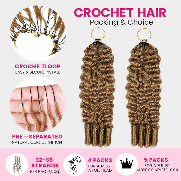 Crochet Hair Packing And Choice, 5 Packs For A Fora Fuller, More Complete Look