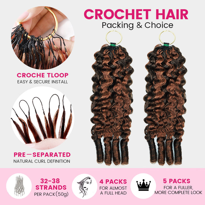 Showing Details Of Ishow Hair Feather Crochet Hair Packing & Choice