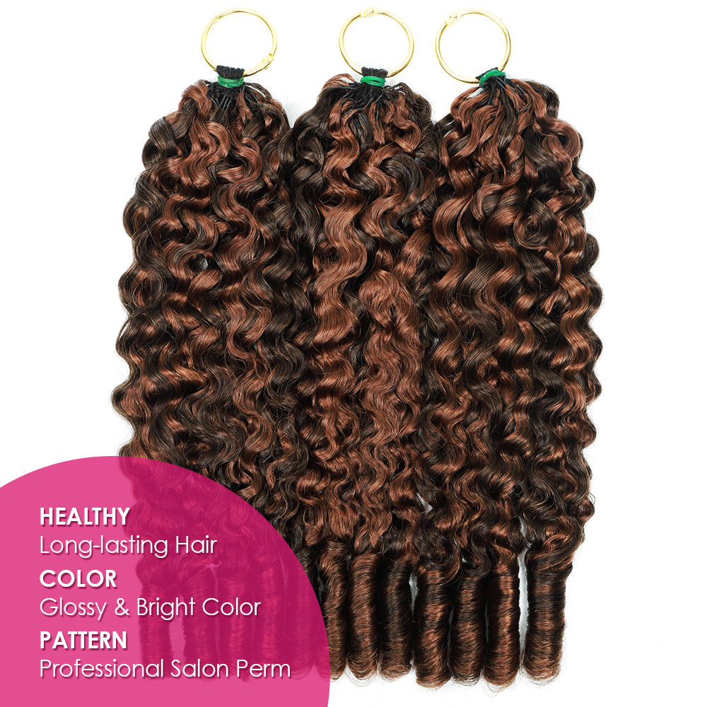 Three Packs Of P4/30 Color Hair Extensions With A Pink Label On A White Background