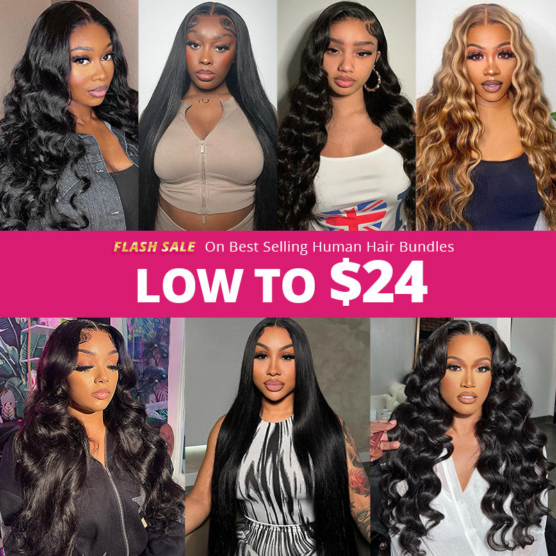 【Flash Sale】26 28 28"=$140 Only For Ishow Best Selling Body Wave/Loose Wave/Straight Human Hair Bundles With Closure