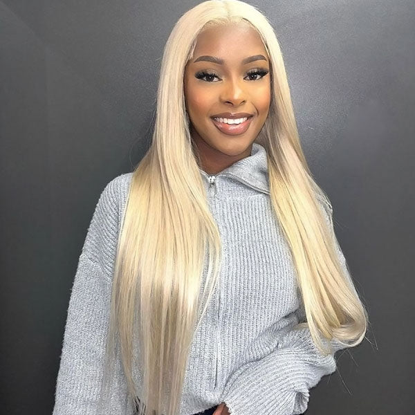 Ishow PPB™ Invisible Knots Blonde Wig Straight HD Lace Frontal Wig Wear And Go Wig Pre Cut Wigs